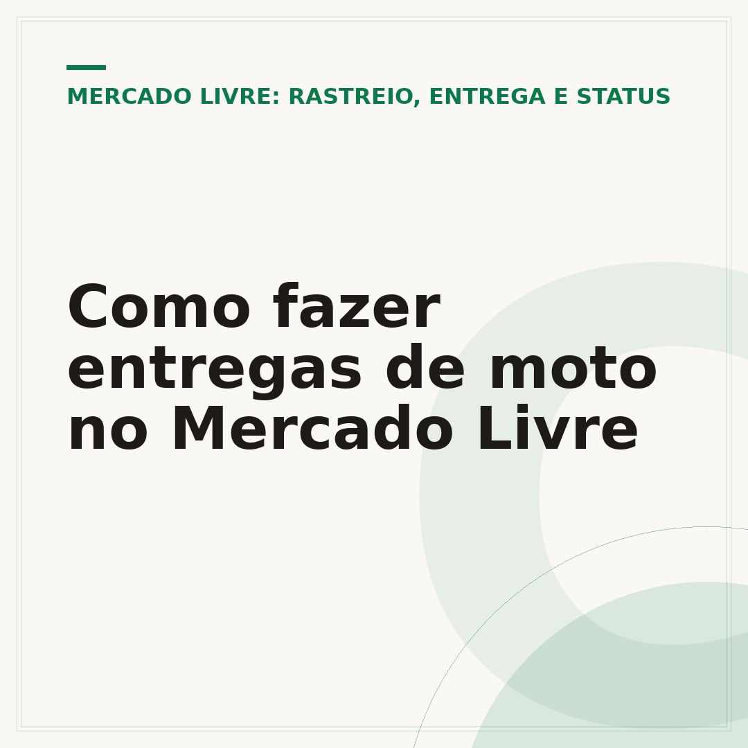 Como fazer entregas de moto no Mercado Livre