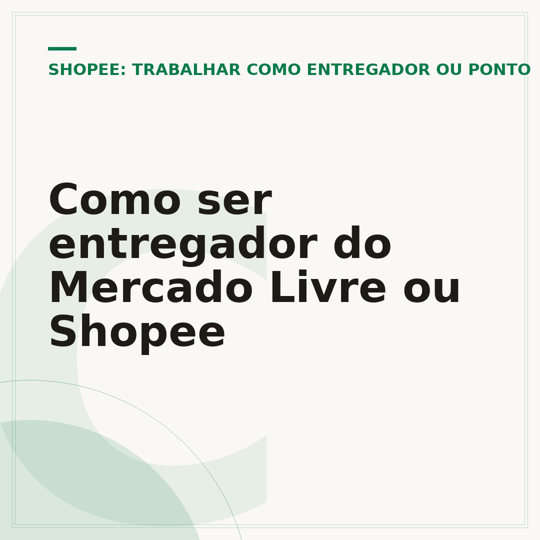 Como ser entregador do Mercado Livre ou Shopee