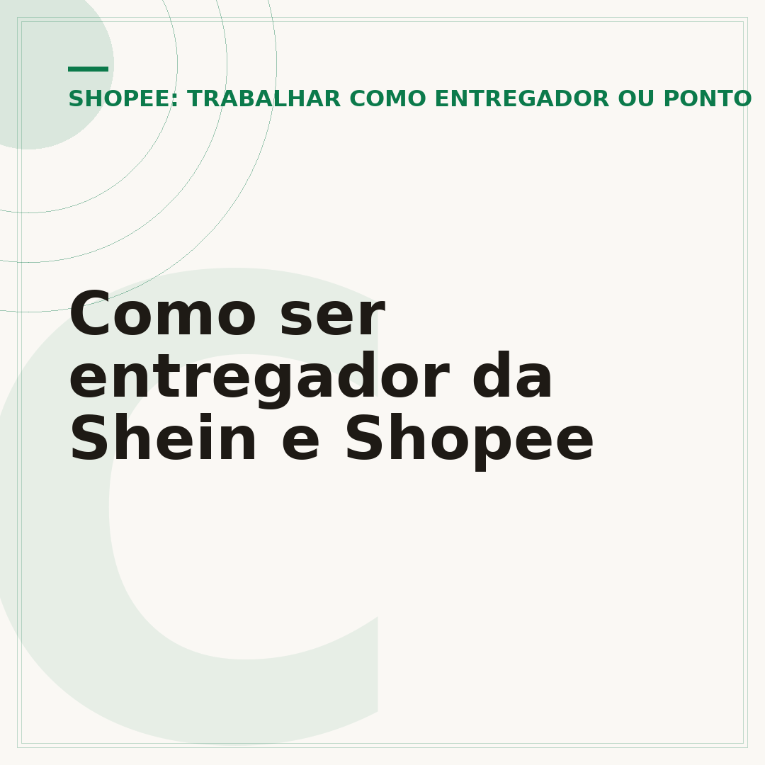 Como ser entregador da Shein e Shopee