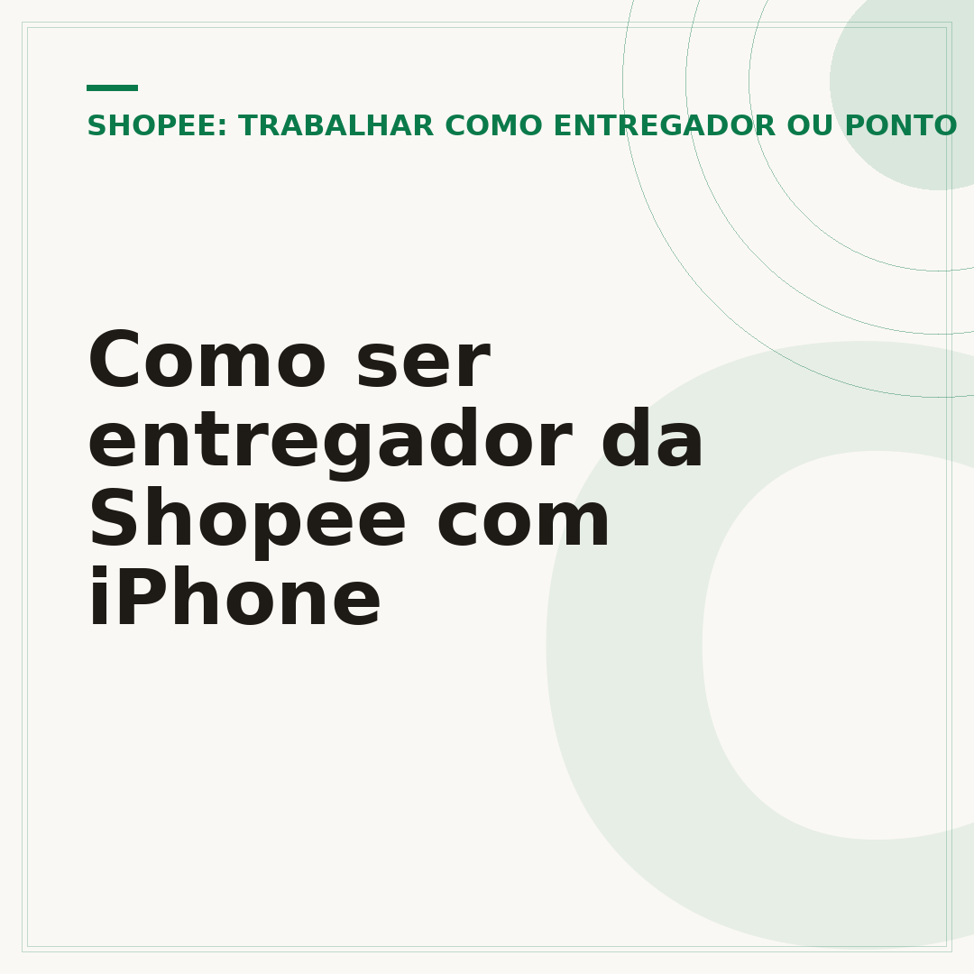 Como ser entregador da Shopee com iPhone