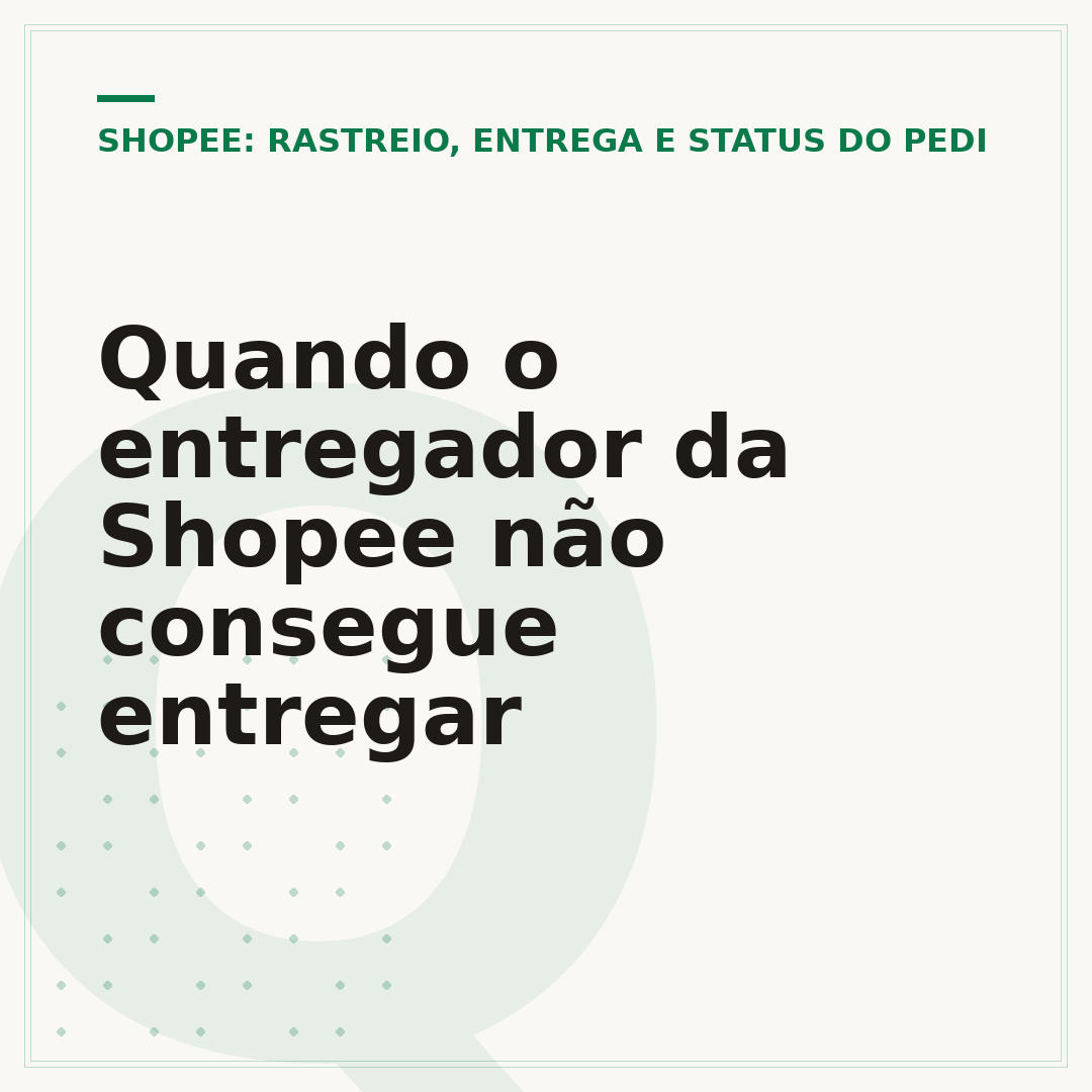 Quando o entregador da Shopee não consegue entregar