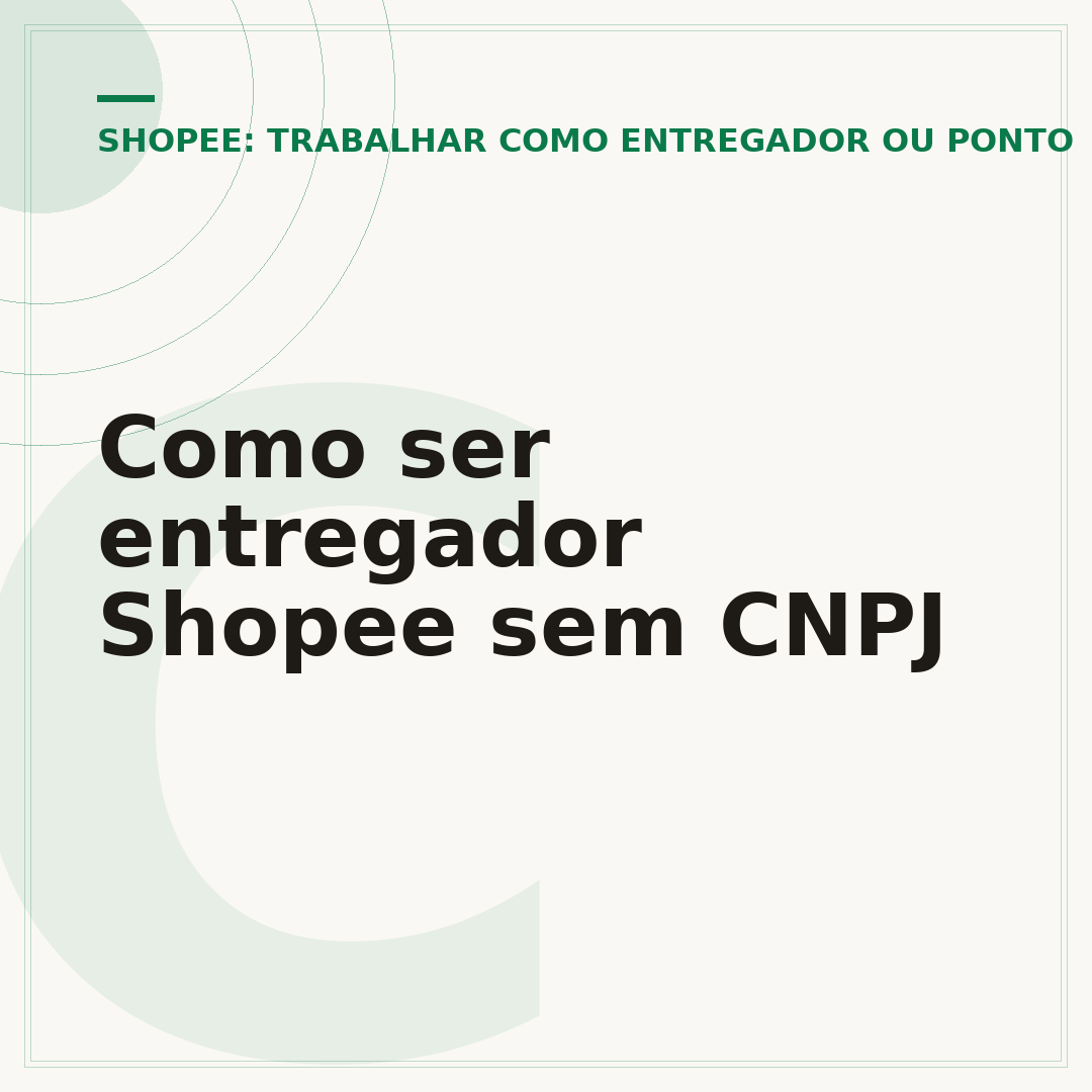 Como ser entregador Shopee sem CNPJ