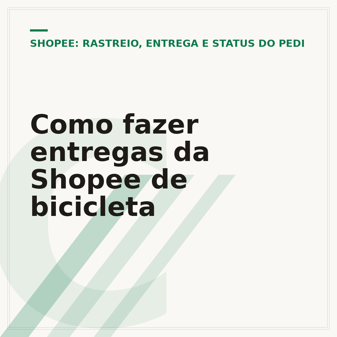 Como fazer entregas da Shopee de bicicleta