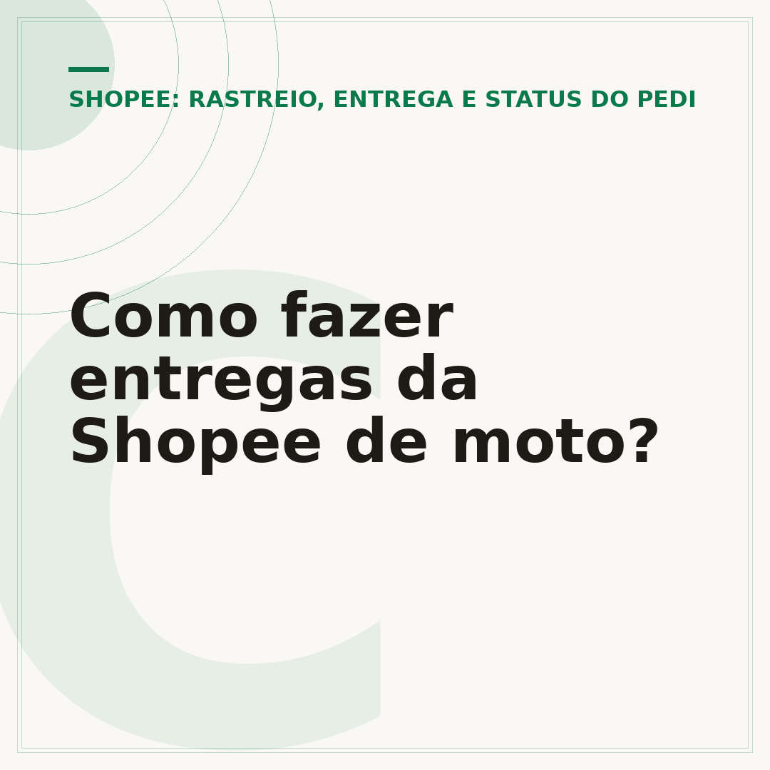 Como fazer entregas da Shopee de moto?