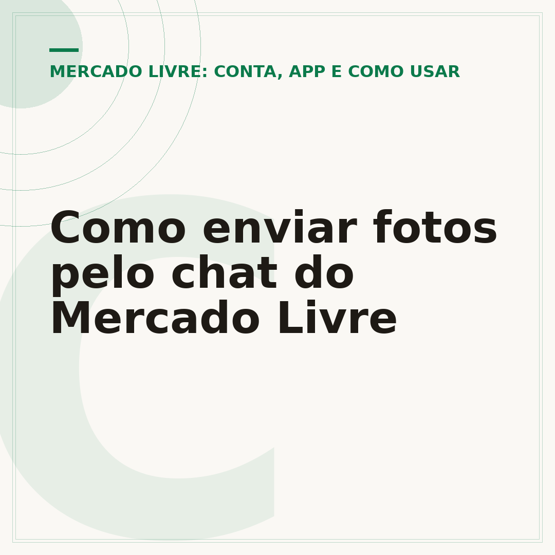 Como enviar fotos pelo chat do Mercado Livre