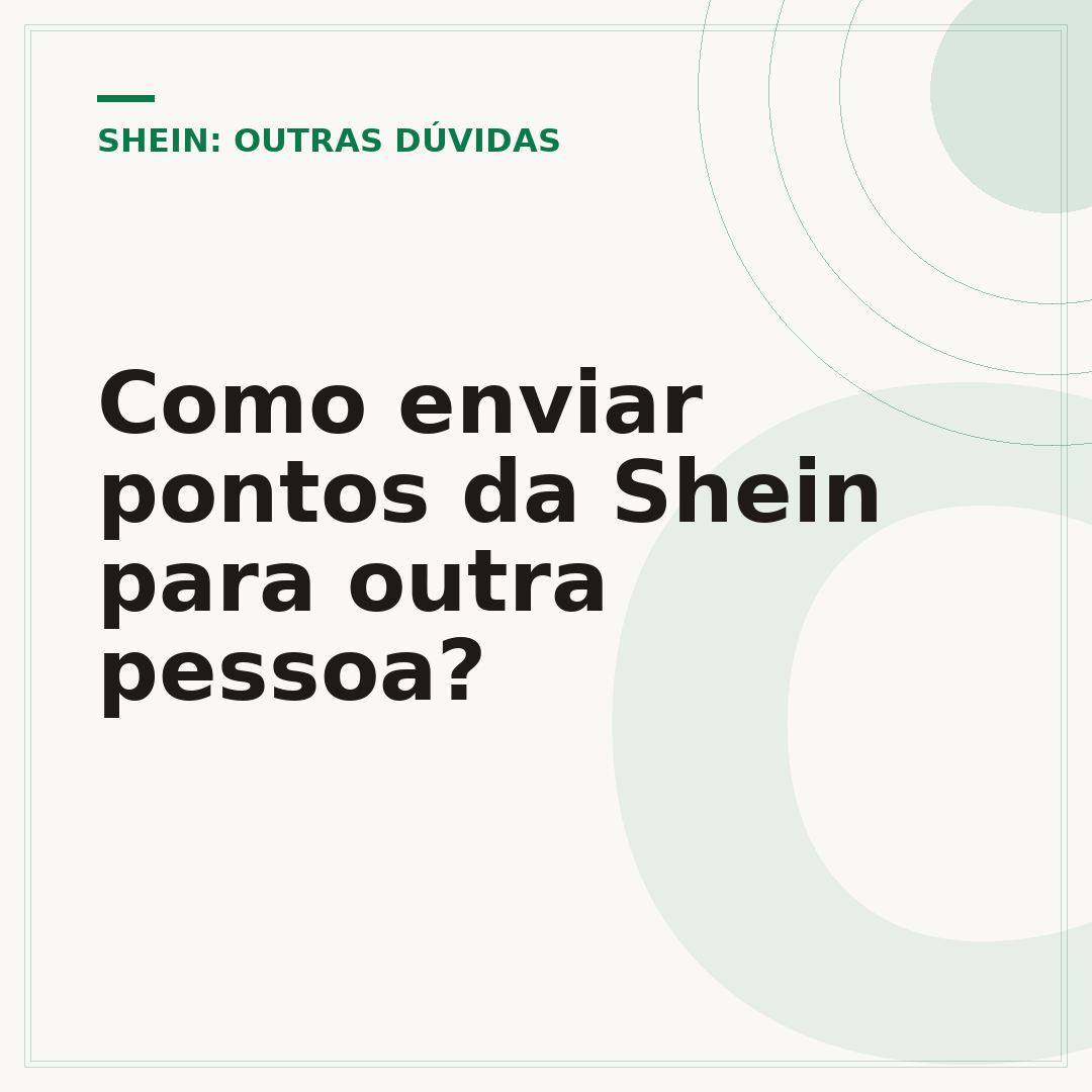 Como enviar pontos da Shein para outra pessoa?