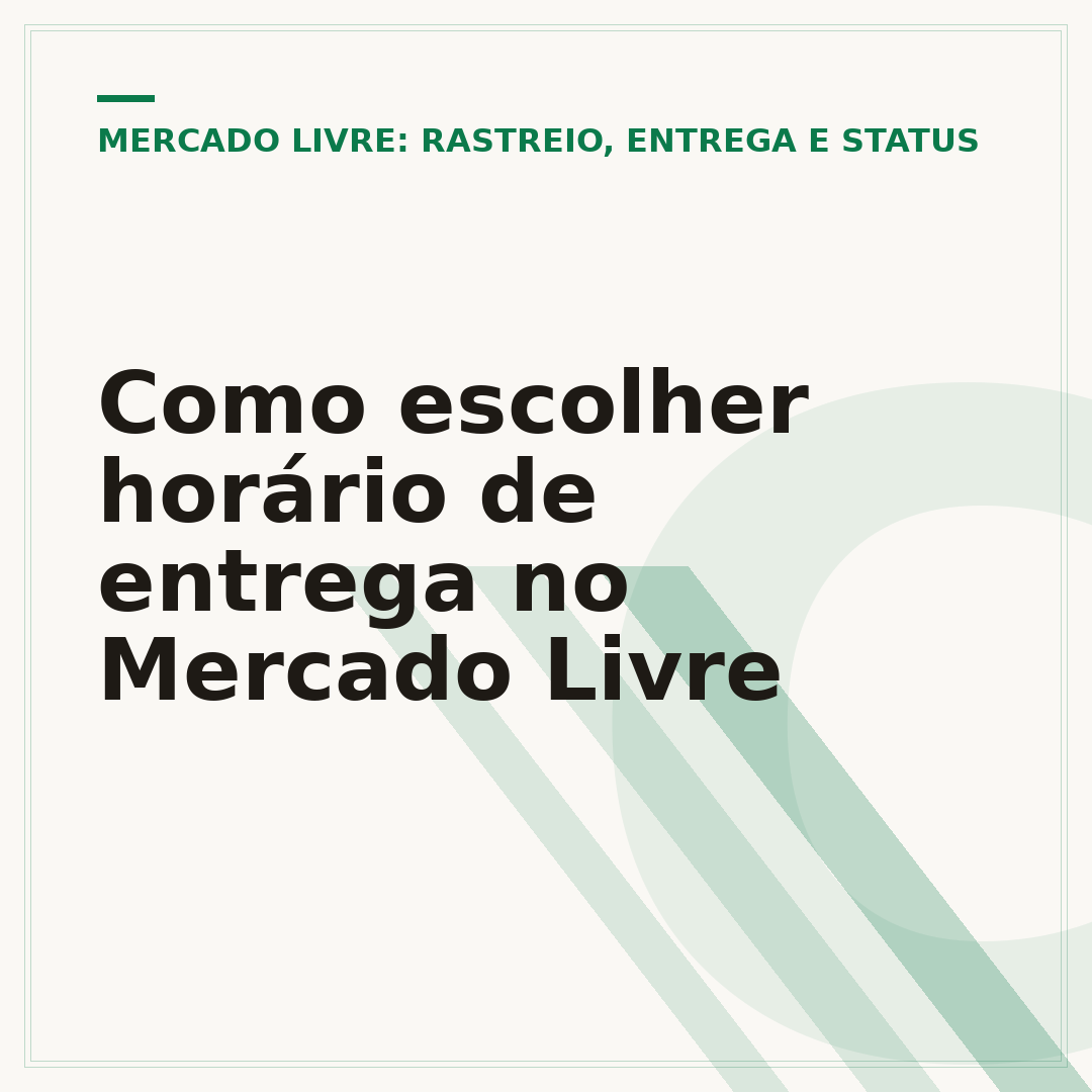 Como escolher horário de entrega no Mercado Livre