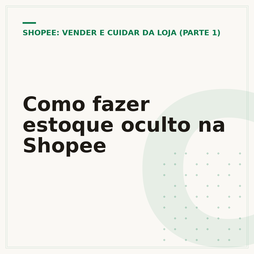 Como fazer estoque oculto na Shopee