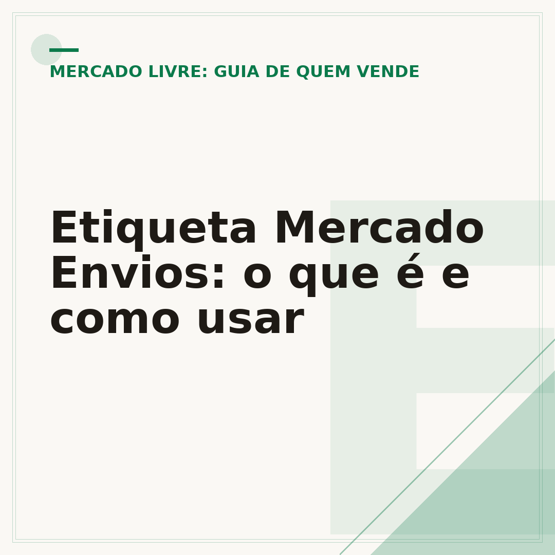 Etiqueta Mercado Envios: o que é e como usar