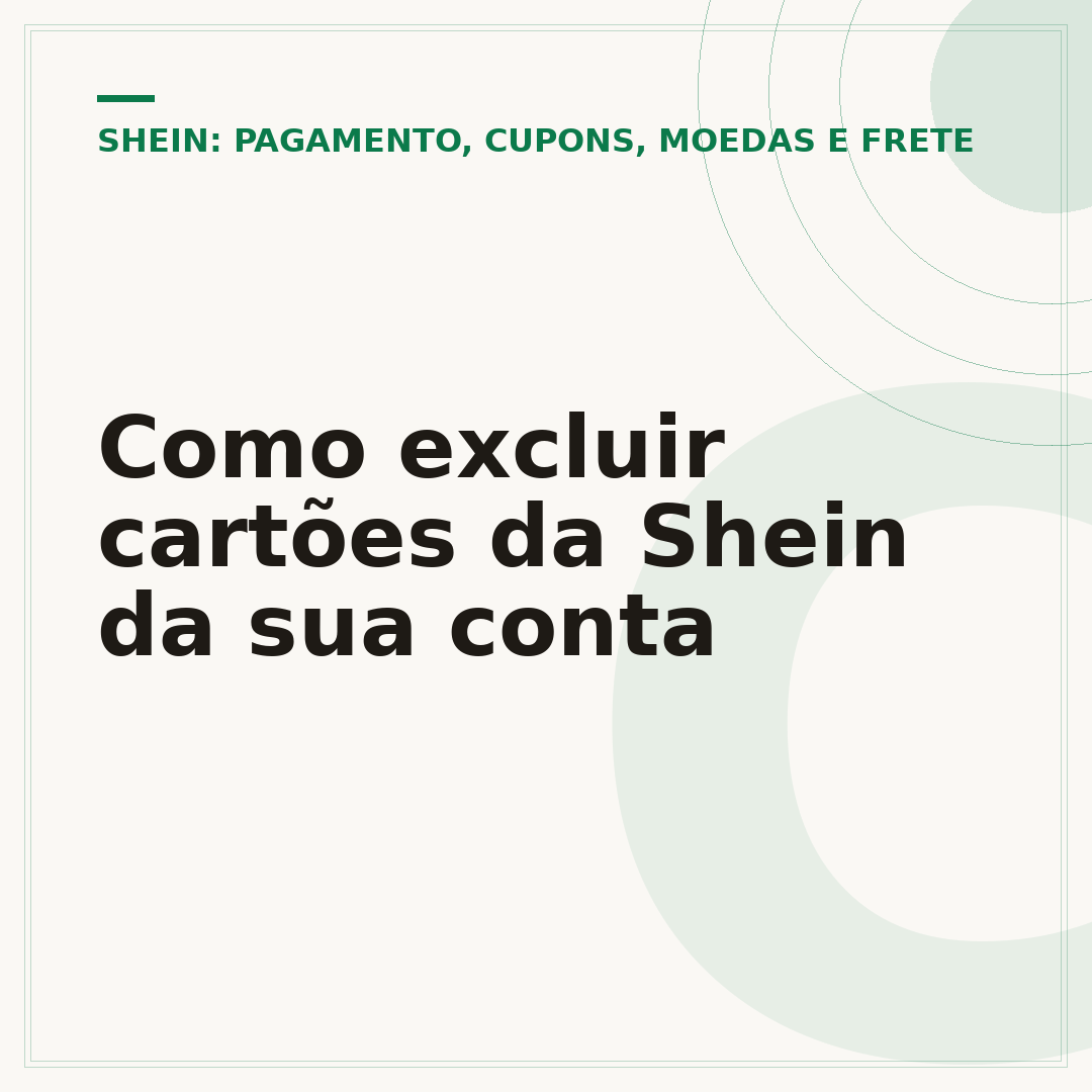 Como excluir cartões da Shein da sua conta
