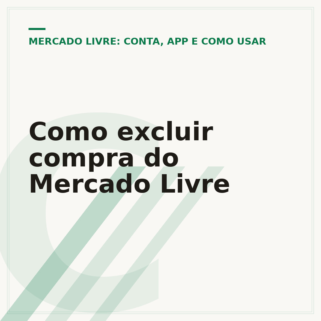 Como excluir compra do Mercado Livre