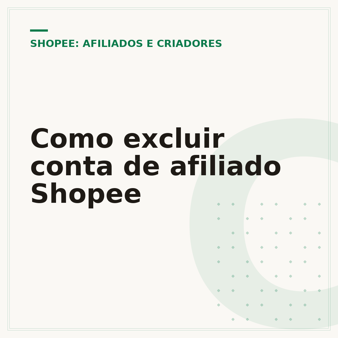 Como excluir conta de afiliado Shopee