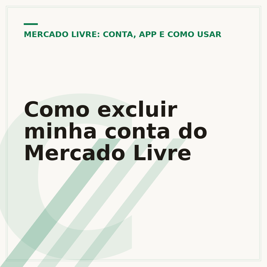 Como excluir minha conta do Mercado Livre