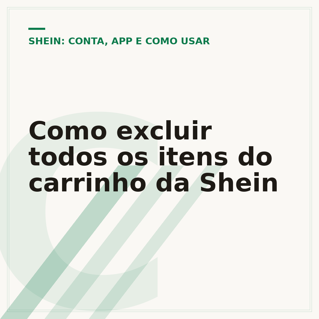 Como excluir todos os itens do carrinho da Shein