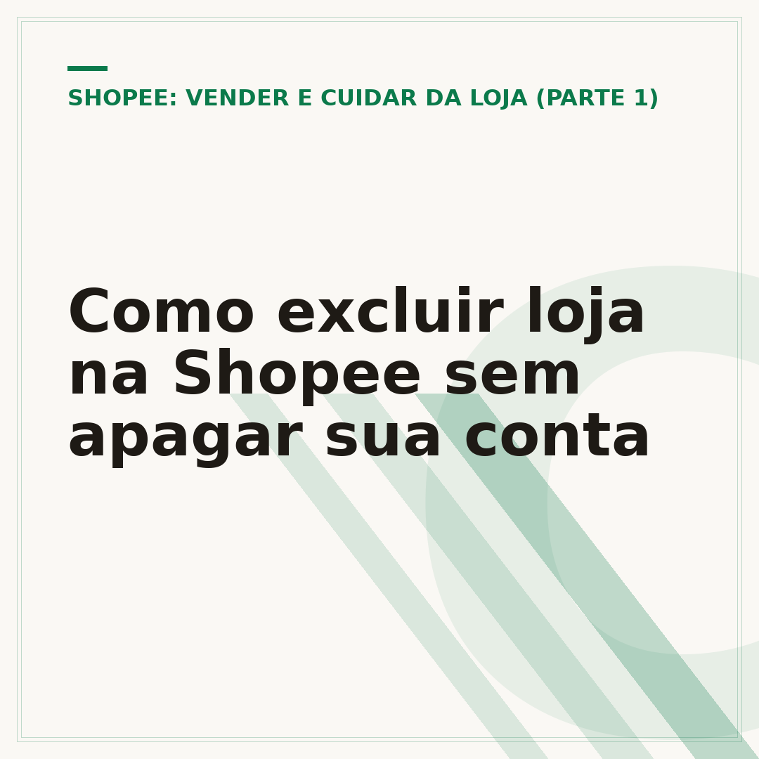 Como excluir loja na Shopee sem apagar sua conta