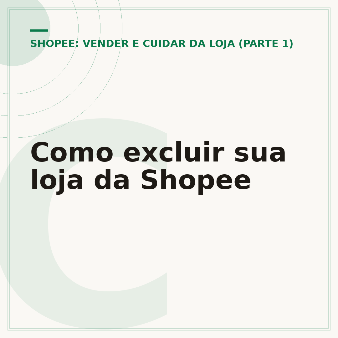 Como excluir sua loja da Shopee