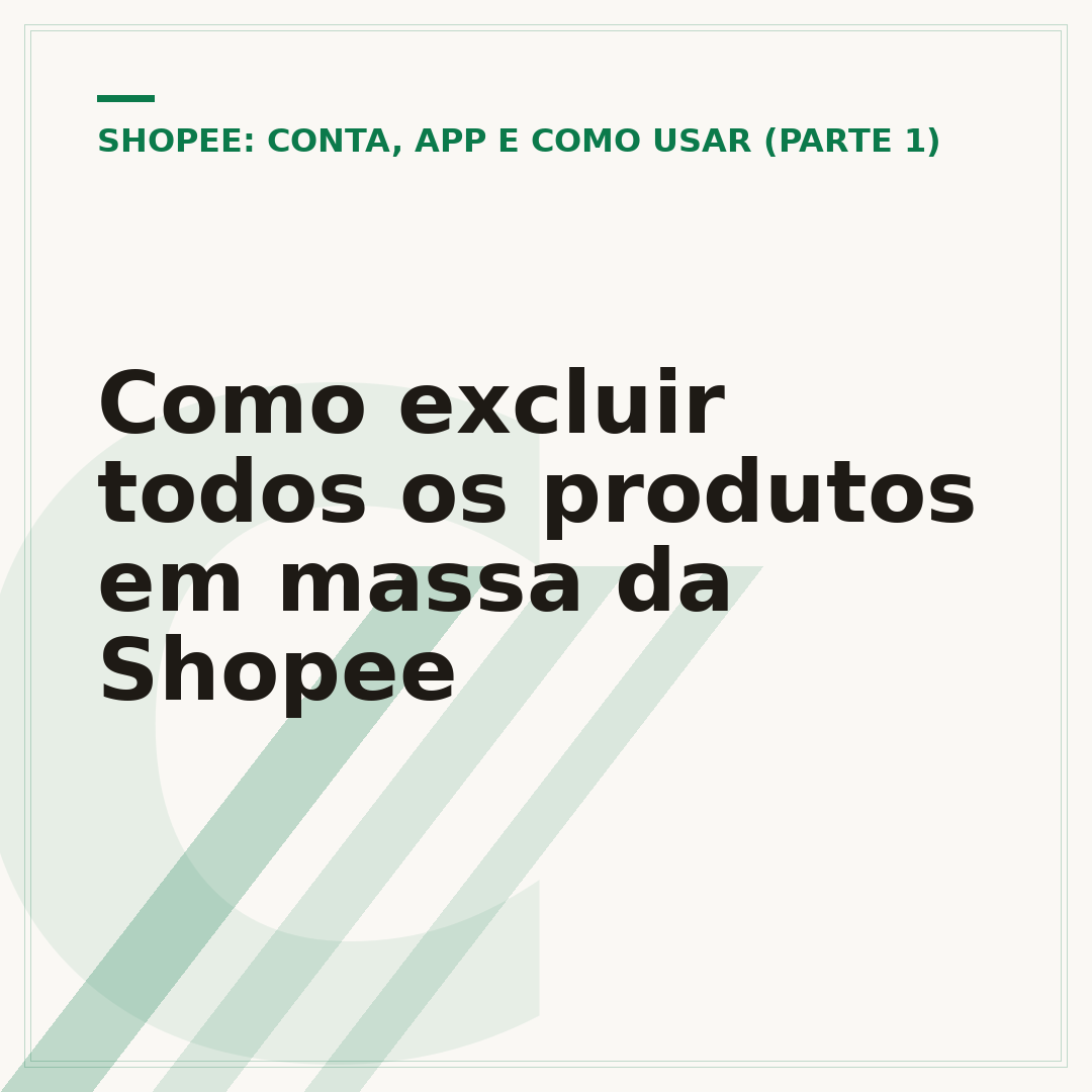 Como excluir todos os produtos em massa da Shopee