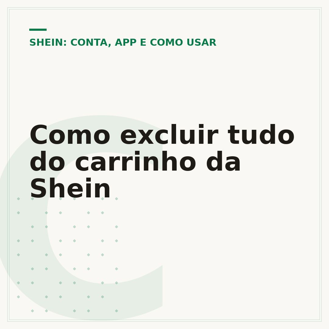 Como excluir tudo do carrinho da Shein