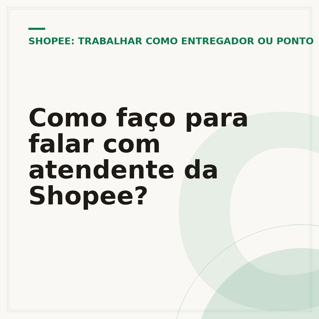 Como faço para falar com atendente da Shopee?
