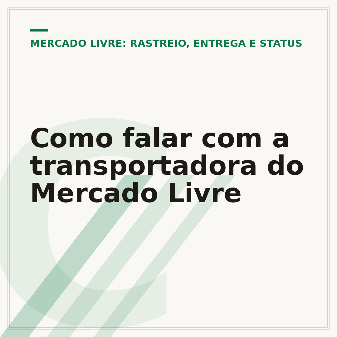 Como falar com a transportadora do Mercado Livre