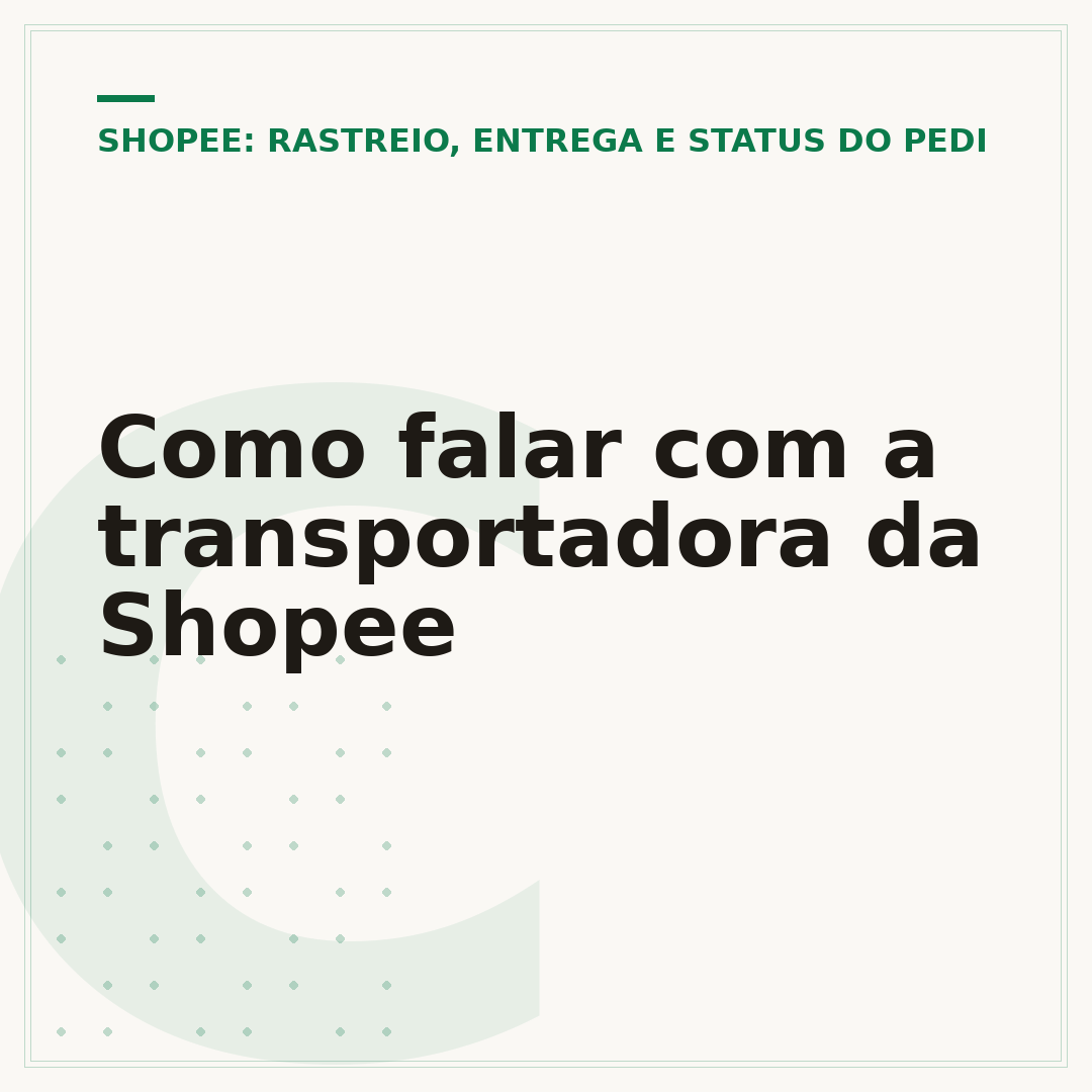 Como falar com a transportadora da Shopee