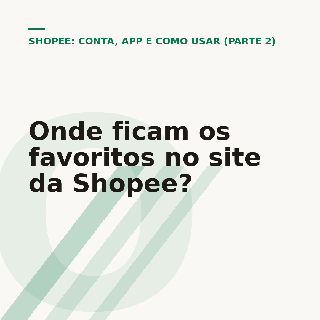 Onde ficam os favoritos no site da Shopee?