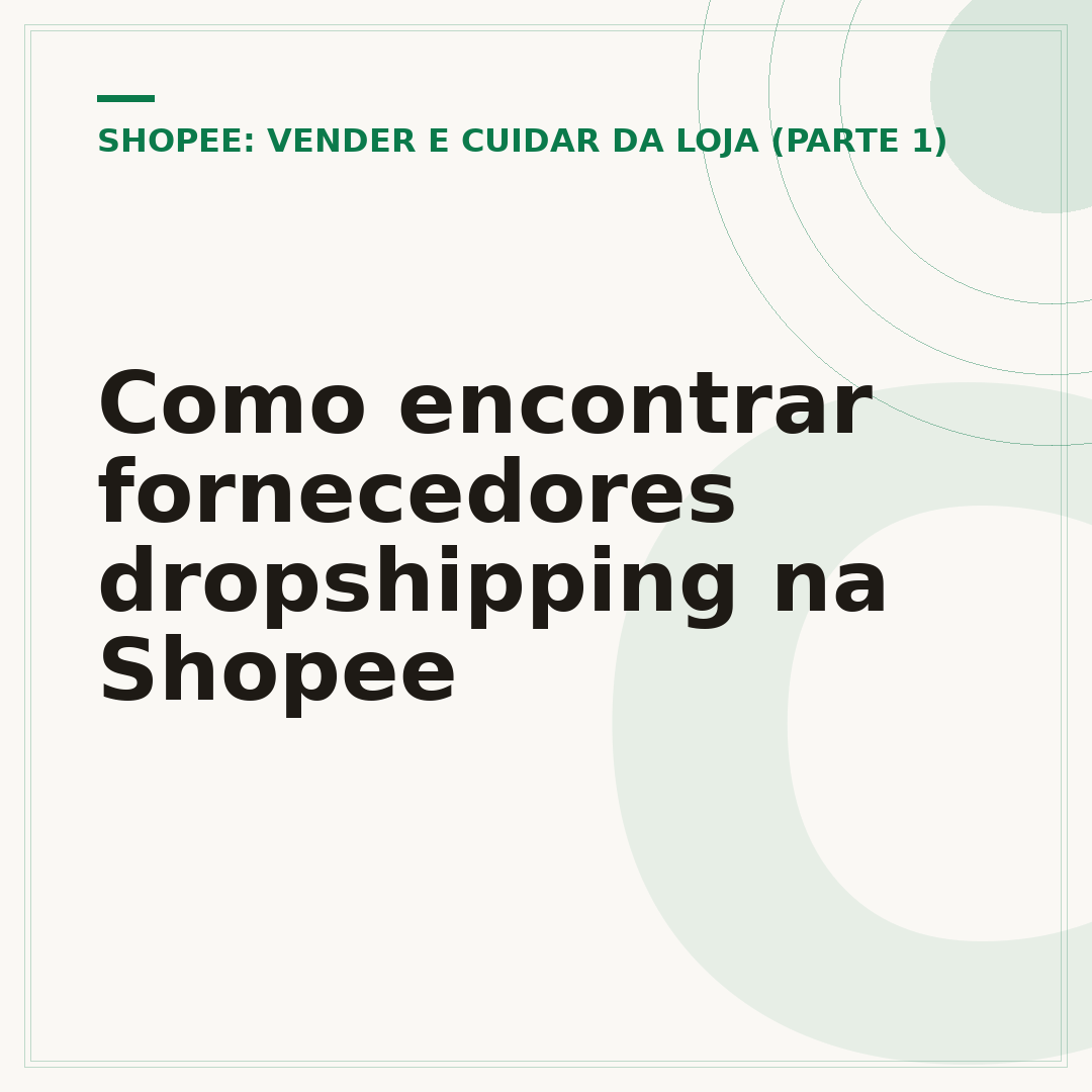 Como encontrar fornecedores dropshipping na Shopee