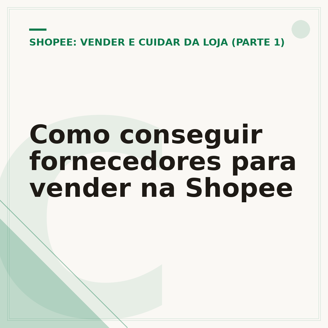 Como conseguir fornecedores para vender na Shopee