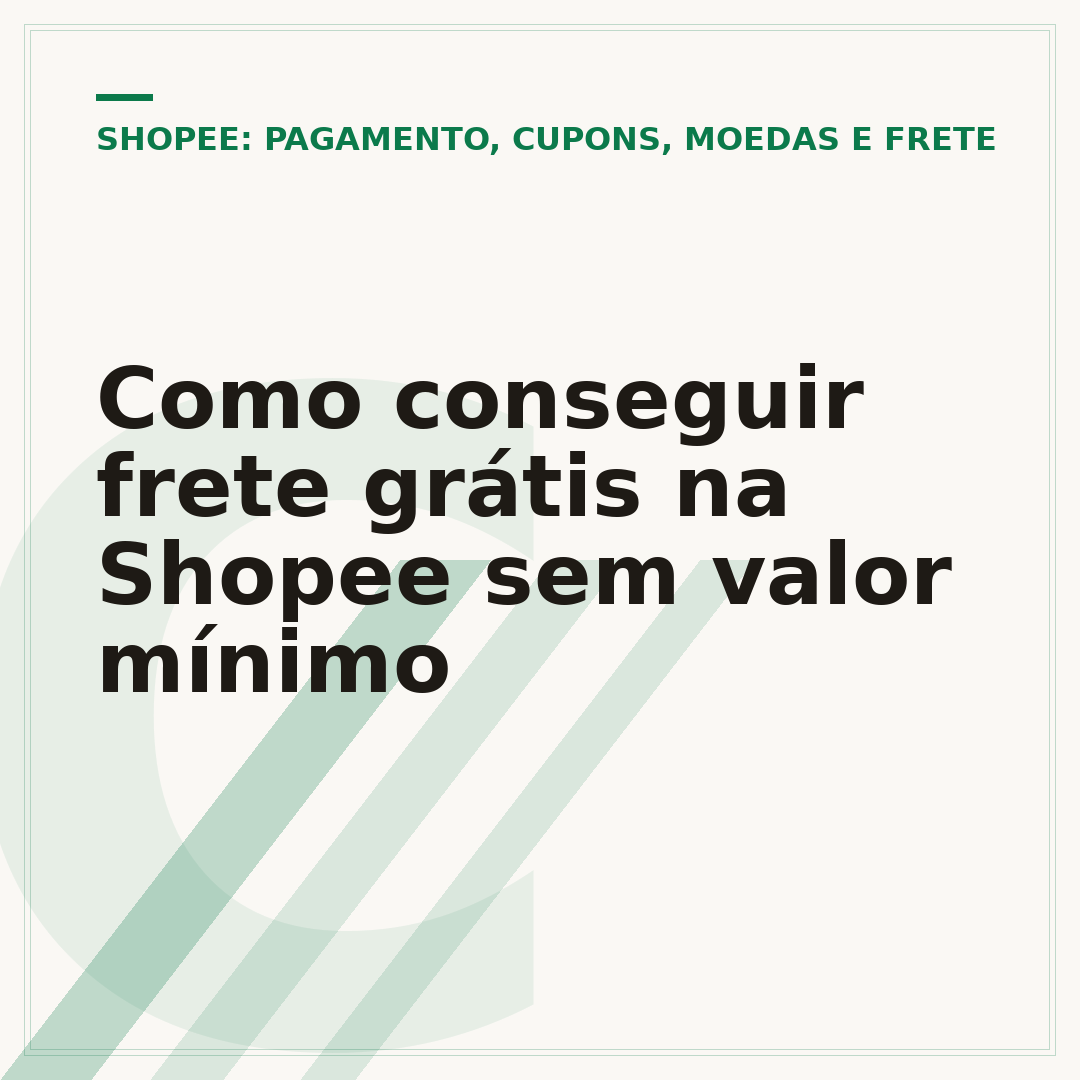 Como conseguir frete grátis na Shopee sem valor mínimo