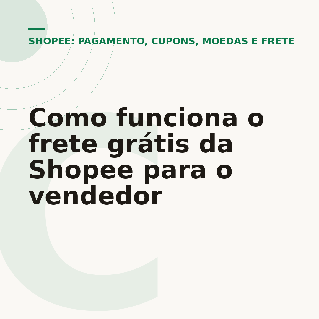 Como funciona o frete grátis da Shopee para o vendedor