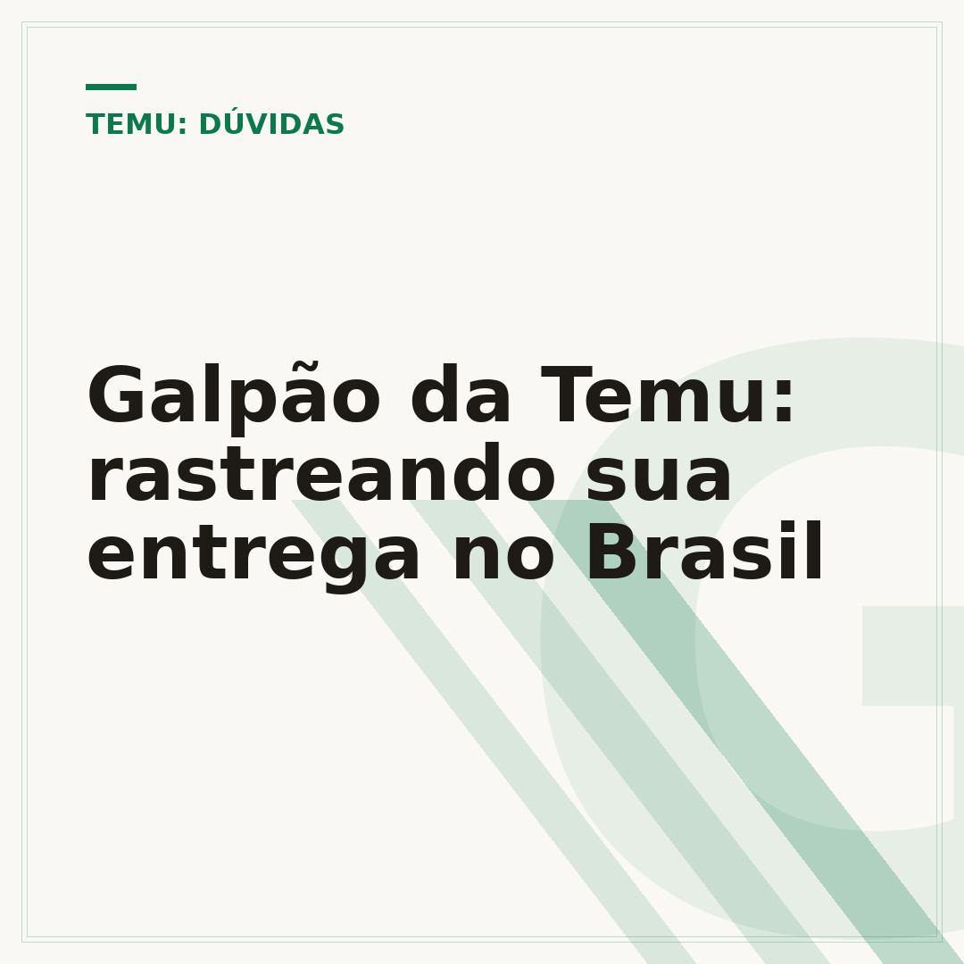 Galpão da Temu: rastreando sua entrega no Brasil