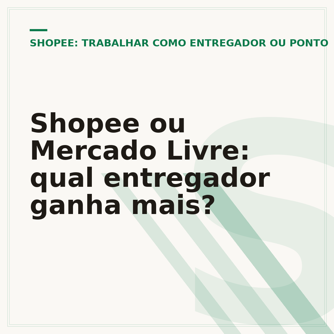 Shopee ou Mercado Livre: qual entregador ganha mais?