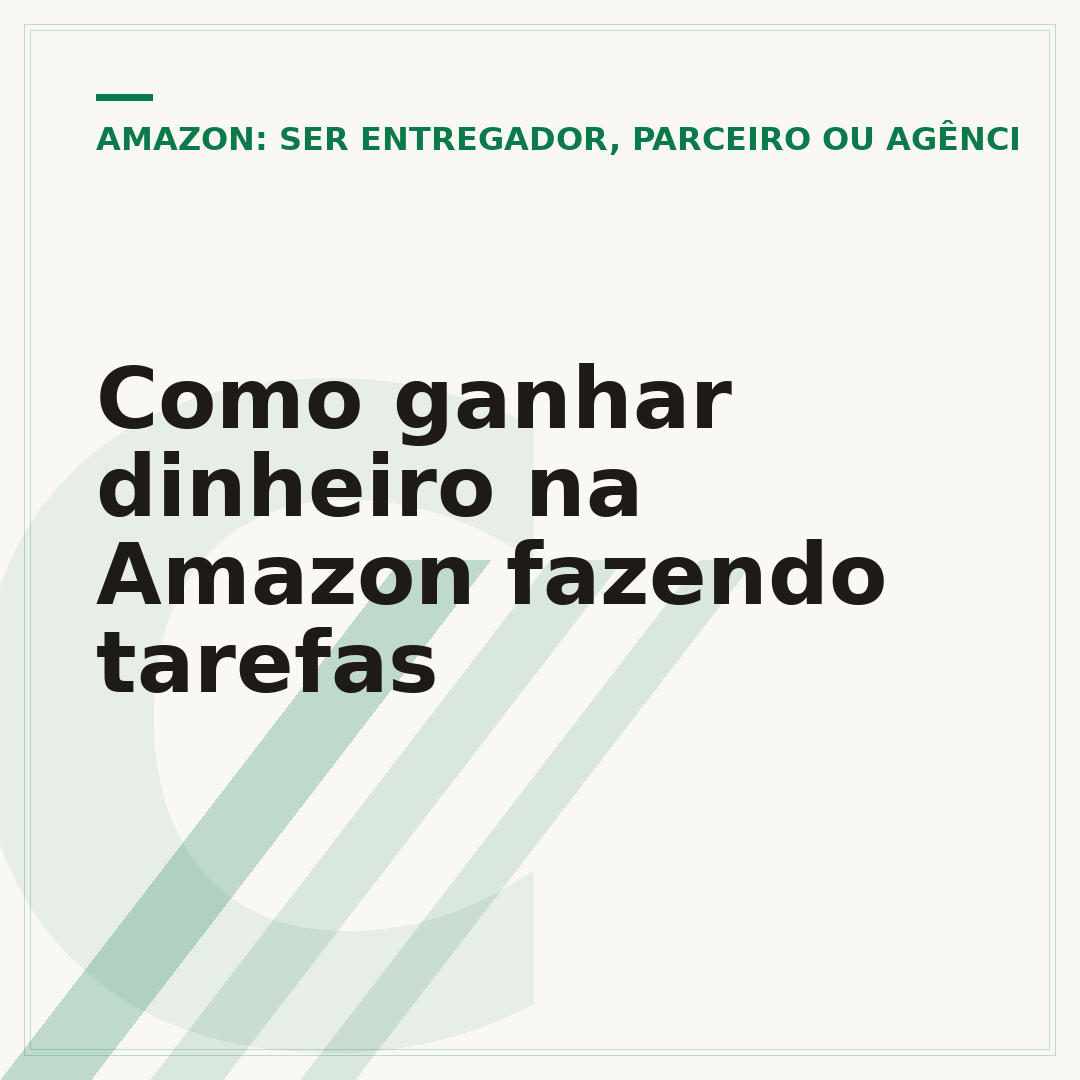 Como ganhar dinheiro na Amazon fazendo tarefas