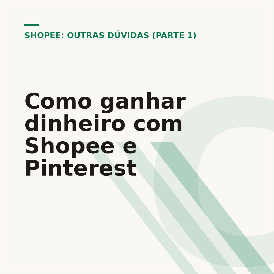 Como ganhar dinheiro com Shopee e Pinterest