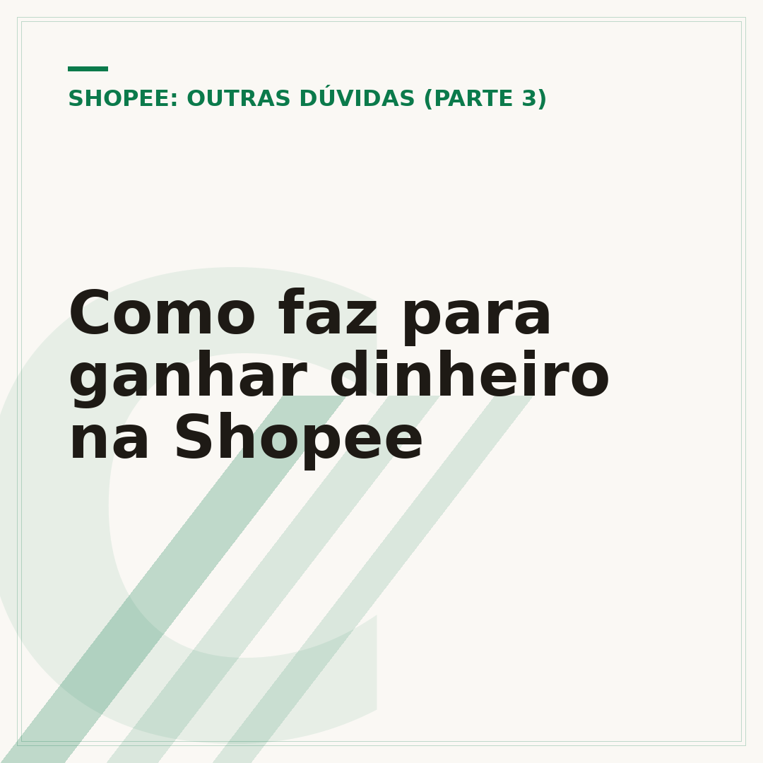 Como faz para ganhar dinheiro na Shopee