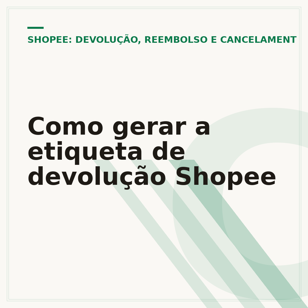 Como gerar a etiqueta de devolução Shopee