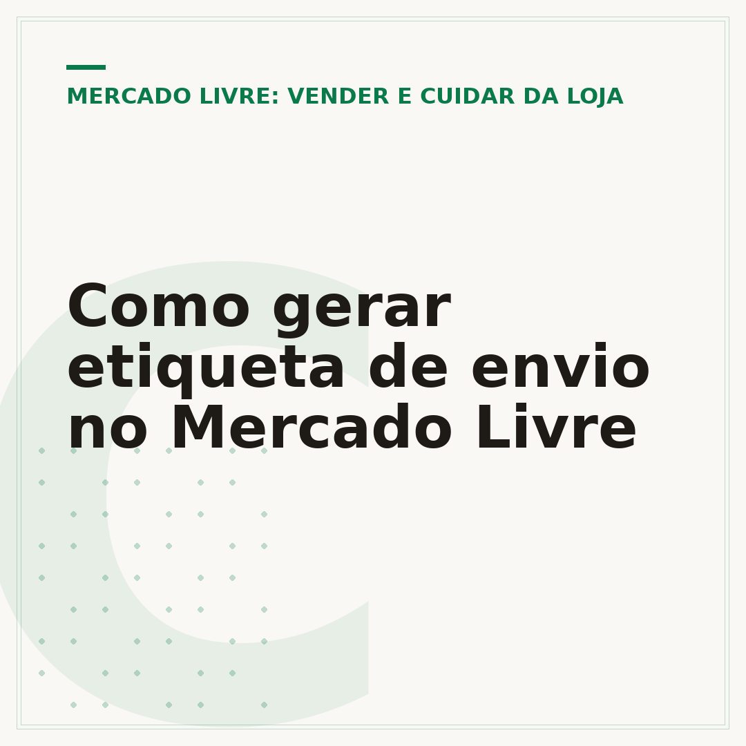 Como gerar etiqueta de envio no Mercado Livre