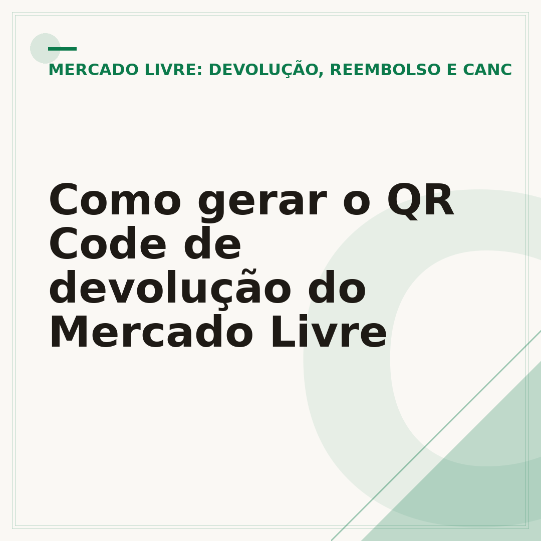 Como gerar o QR Code de devolução do Mercado Livre