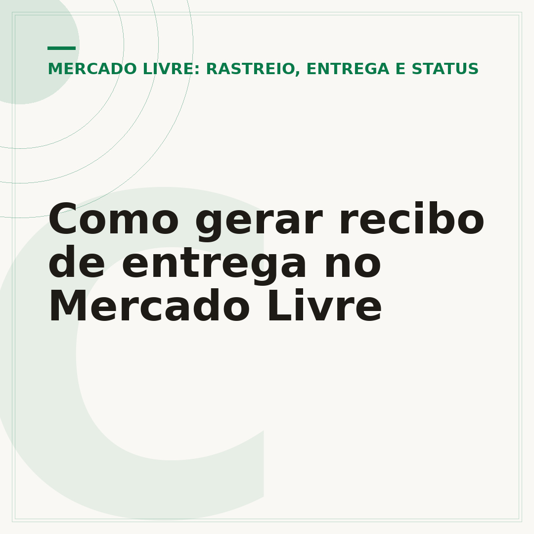 Como gerar recibo de entrega no Mercado Livre