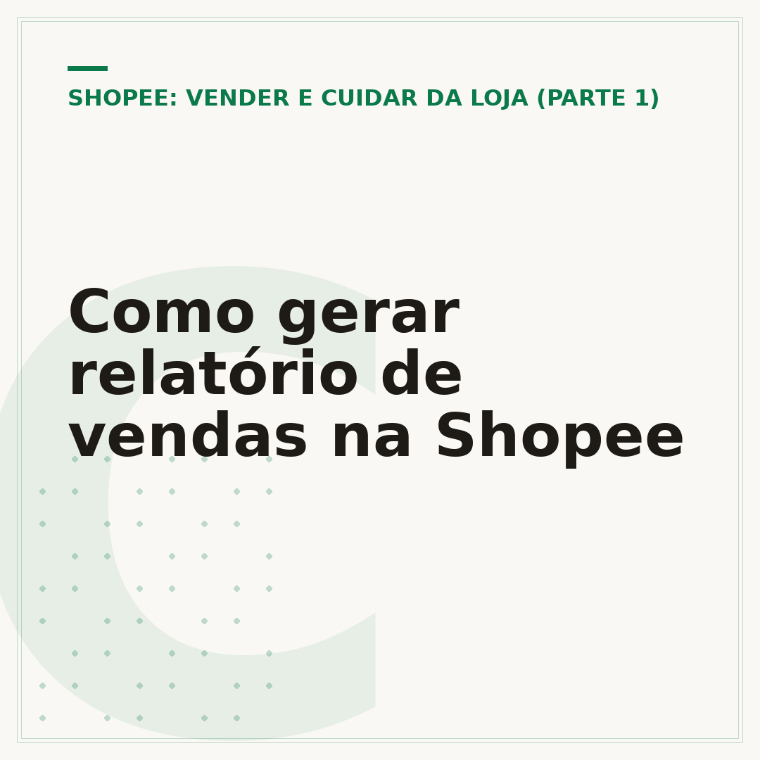 Como gerar relatório de vendas na Shopee