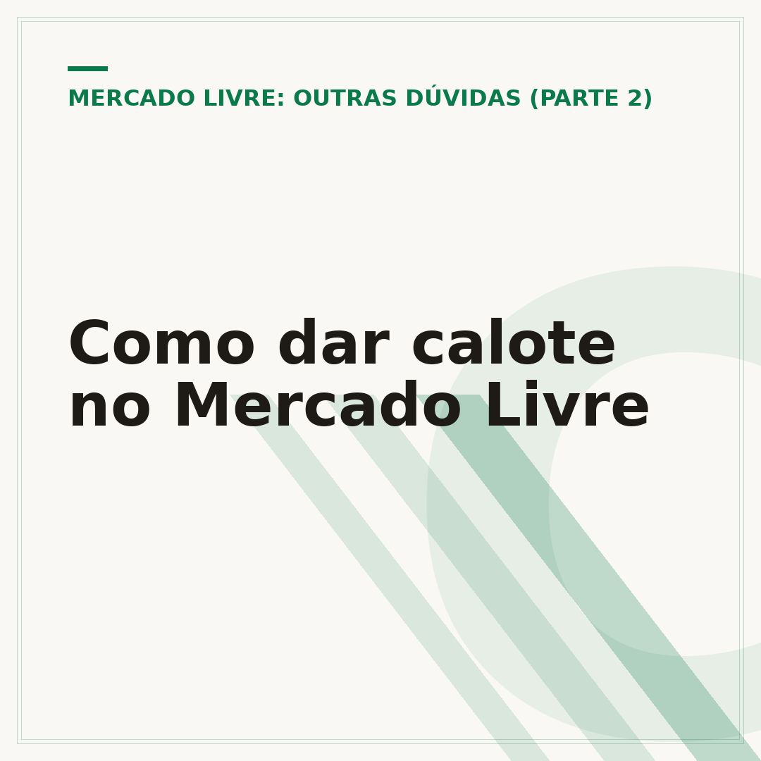 Como dar calote no Mercado Livre