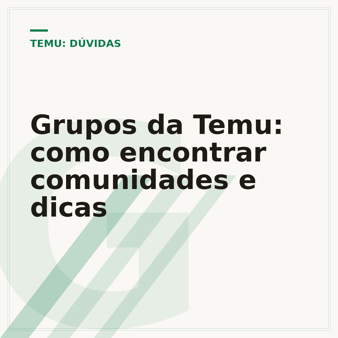 Grupos da Temu: como encontrar comunidades e dicas