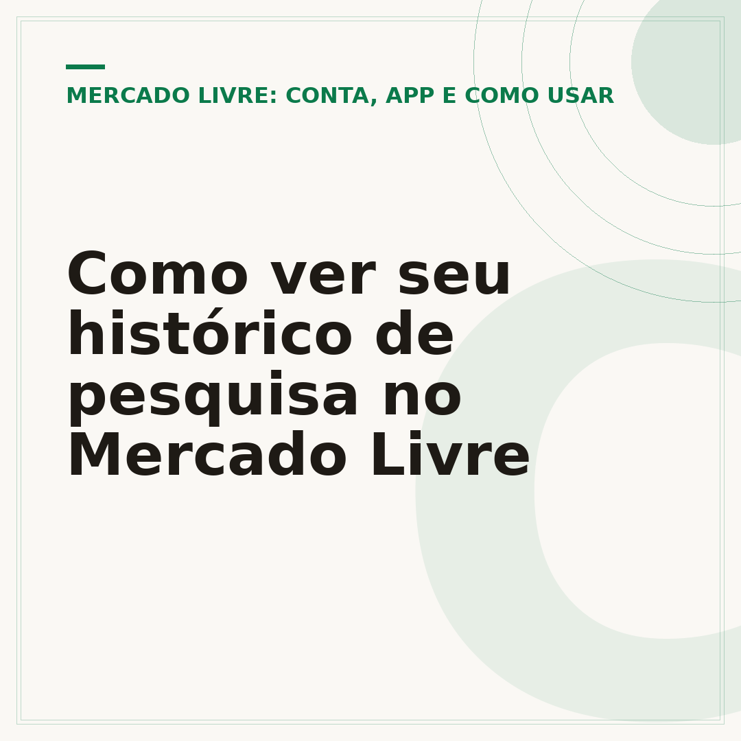 Como ver seu histórico de pesquisa no Mercado Livre
