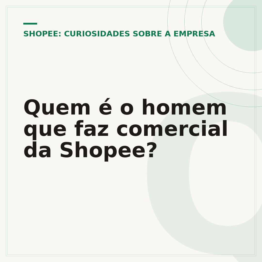 Quem é o homem que faz comercial da Shopee?