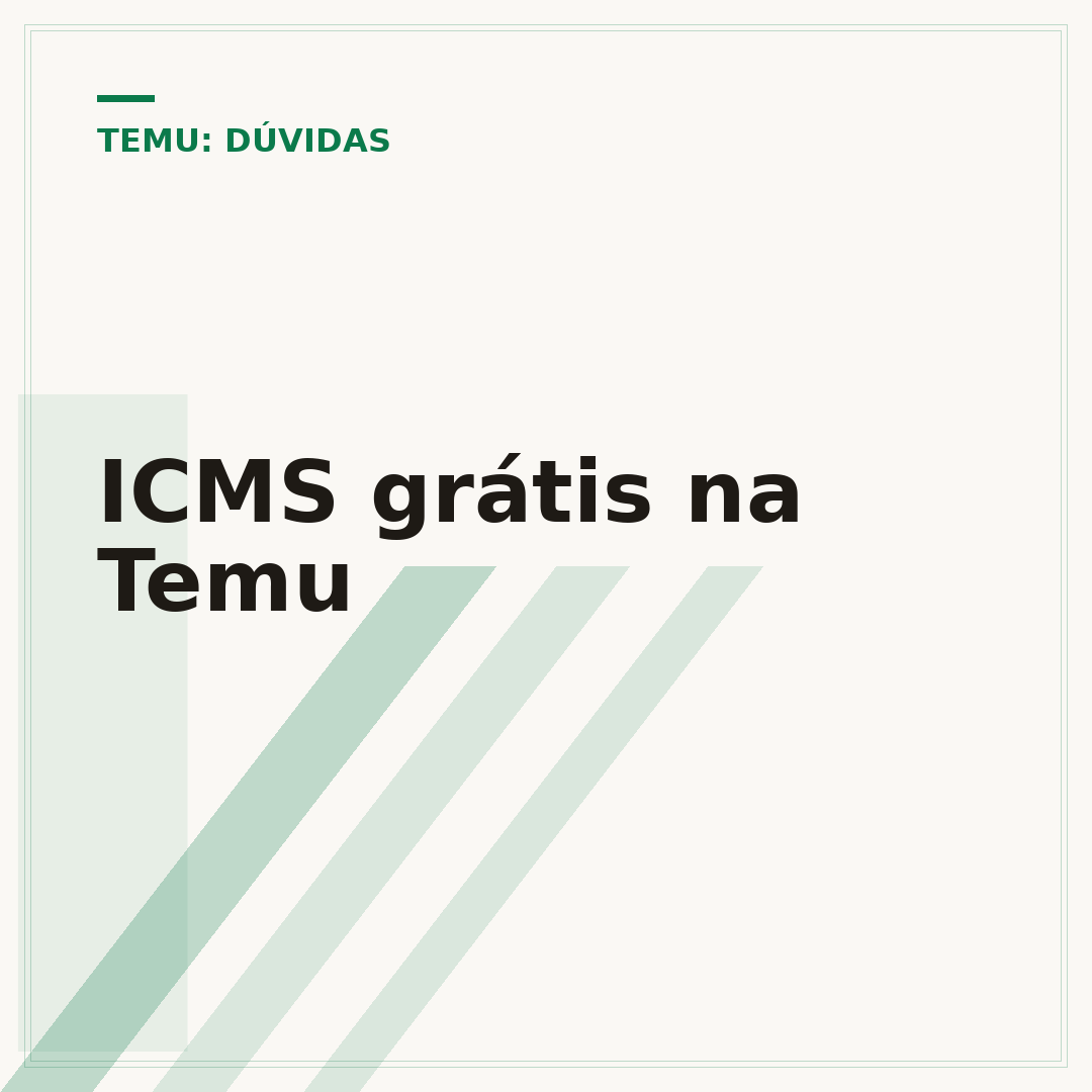 ICMS grátis na Temu