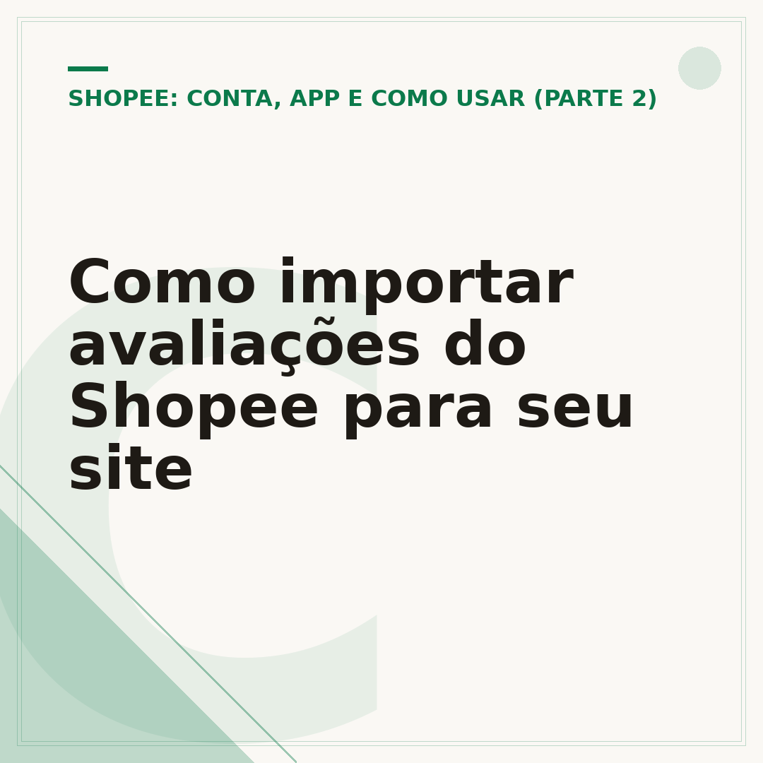 Como importar avaliações do Shopee para seu site