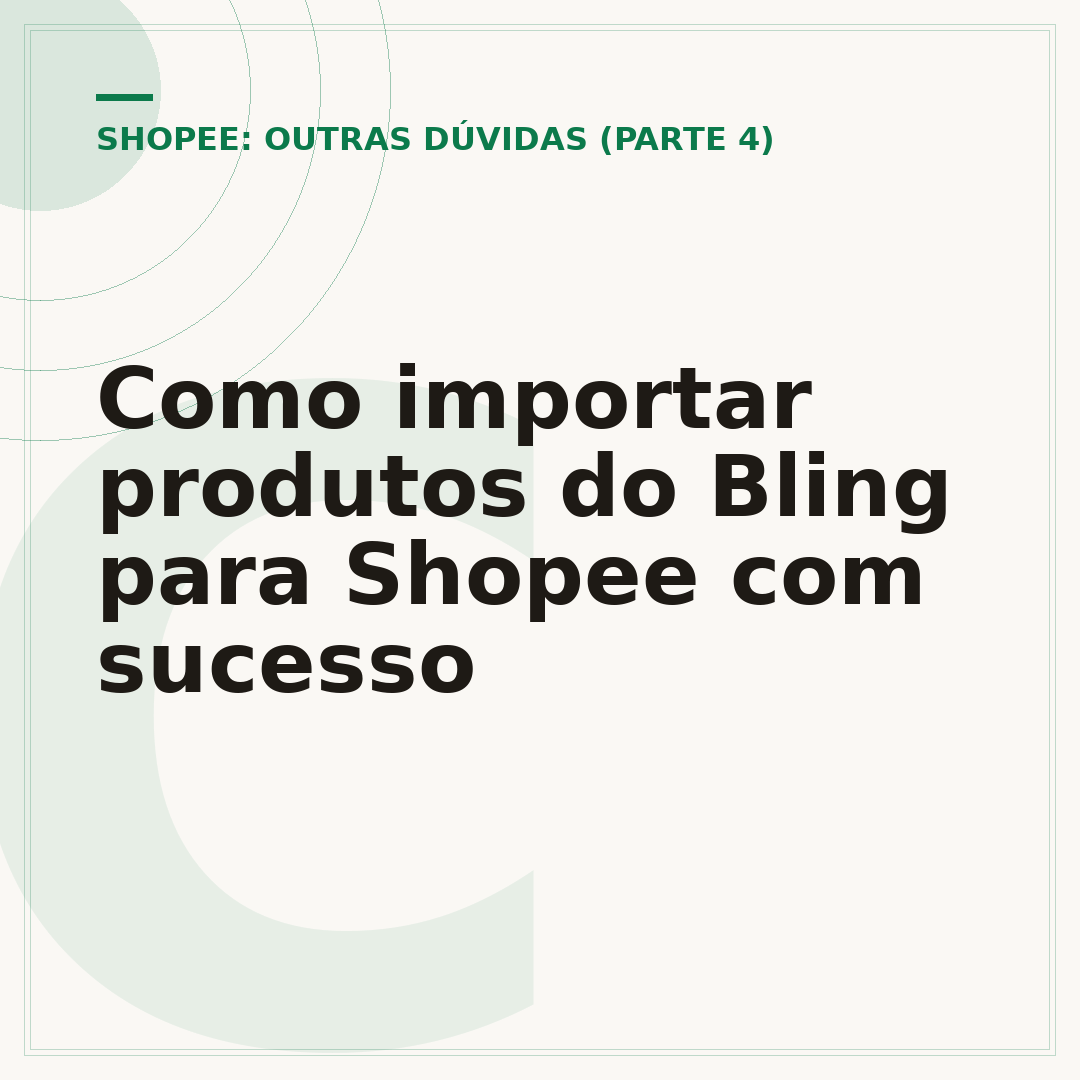 Como importar produtos do Bling para Shopee com sucesso
