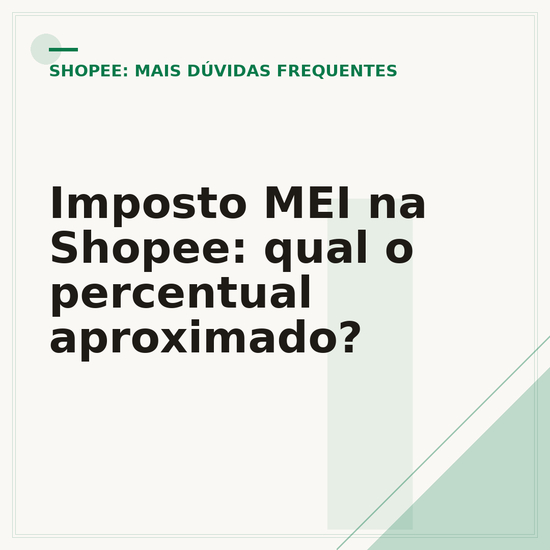 Imposto MEI na Shopee: qual o percentual aproximado?
