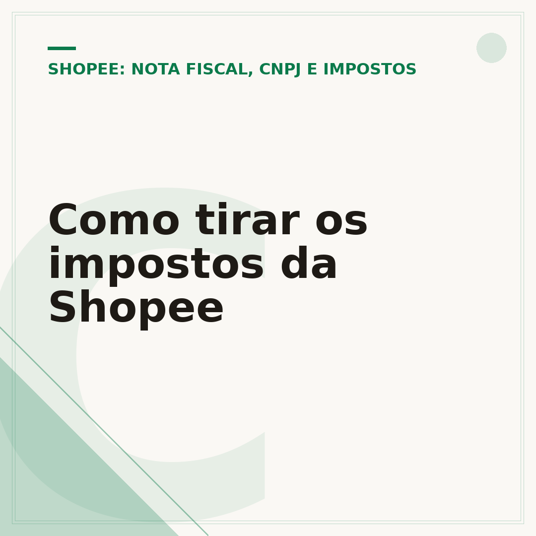 Como tirar os impostos da Shopee