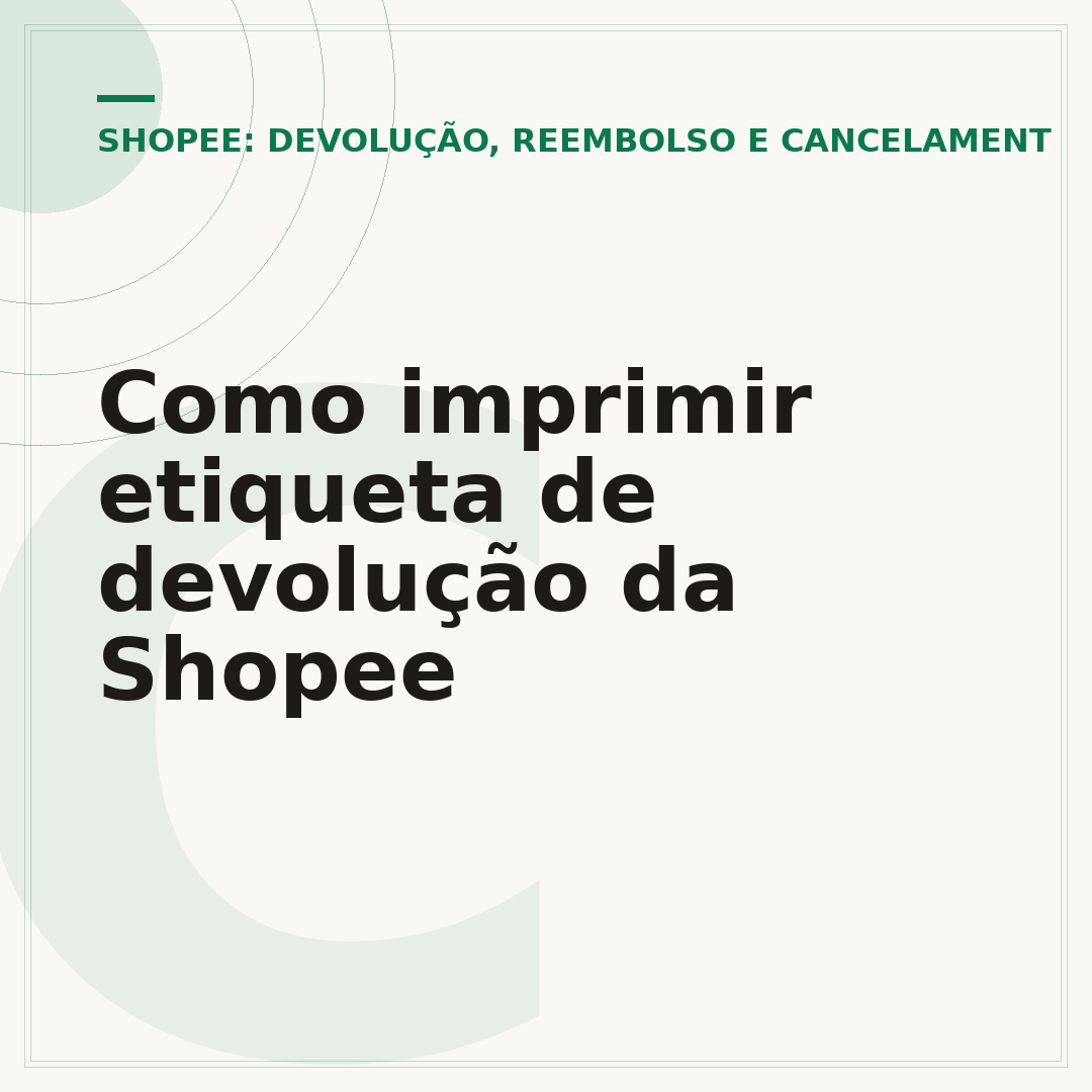 Como imprimir etiqueta de devolução da Shopee